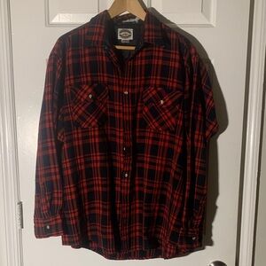 XL red/black flannel